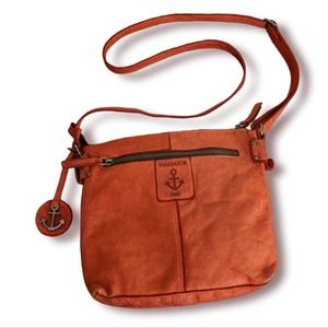 Harbor 2nd Leather Crossbody Rust Red Orange - image 1